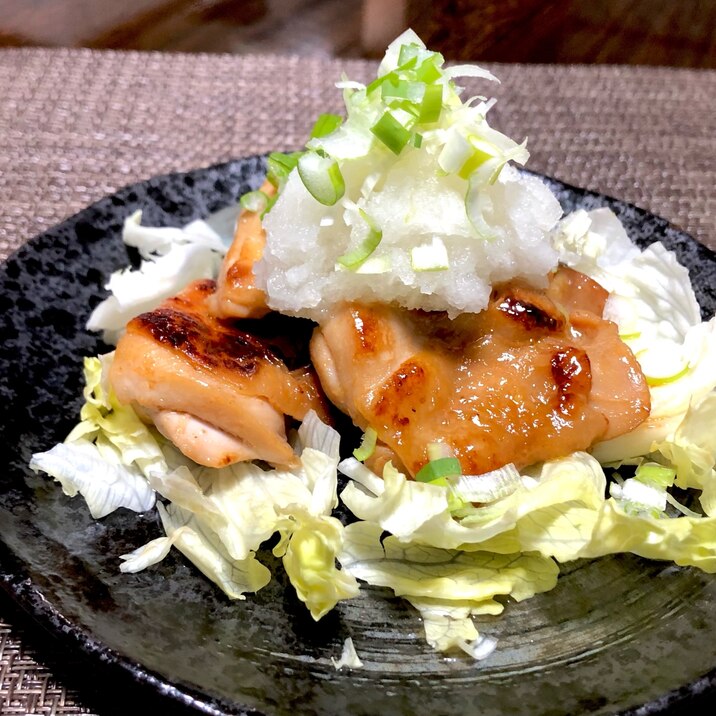 大根おろしでさっぱり❤️鶏もも肉の照り焼き